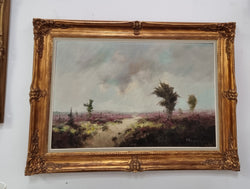 Fabulous Country Landscape Oil on Canvas In Gilt Frame | Antique & Vintage | Moonee Ponds Antiques | Australia Wide Delivery