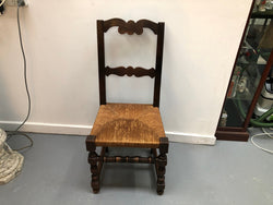 Set of 10 French Fruitwood Rush Seat Dining Chairs | Antique & Vintage | Moonee Ponds Antiques | Australia Wide Delivery