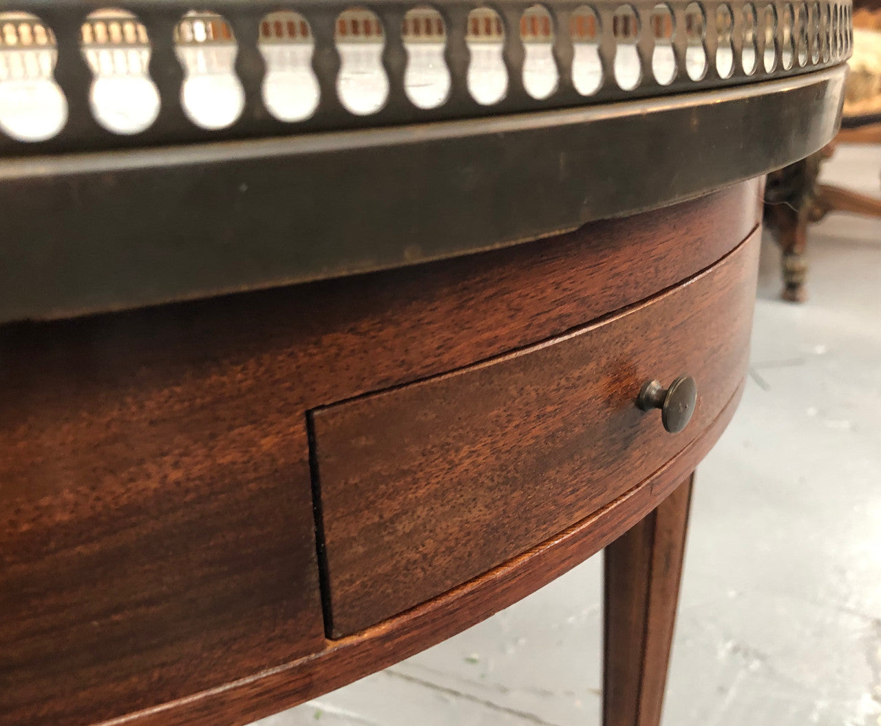 Large French Marble Top Bouillotte Table | Antique & Vintage | Moonee Ponds Antiques | Australia Wide Delivery