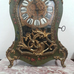 Rare Original 19th Century Bronze Hand Painted And Lacquered Mantel Clock | Antique & Vintage | Moonee Ponds Antiques | Australia Wide Delivery
