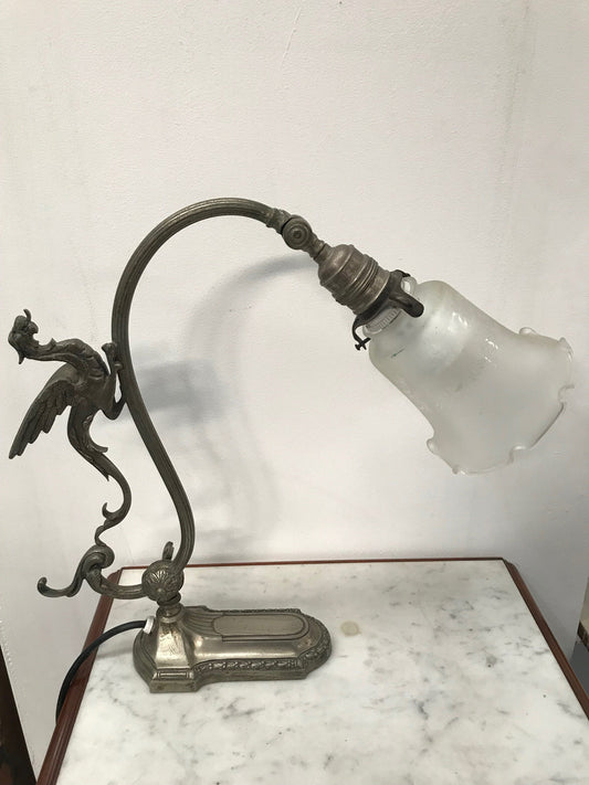 Decorative 19th Century Dragon Table/Desk Lamp
