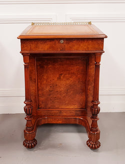 Absolutely Stunning William IV Burr Walnut Davenport by Gillows | Antique & Vintage | Moonee Ponds Antiques | Australia Wide Delivery