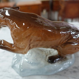 Beswick Statue of Puma on a Rock