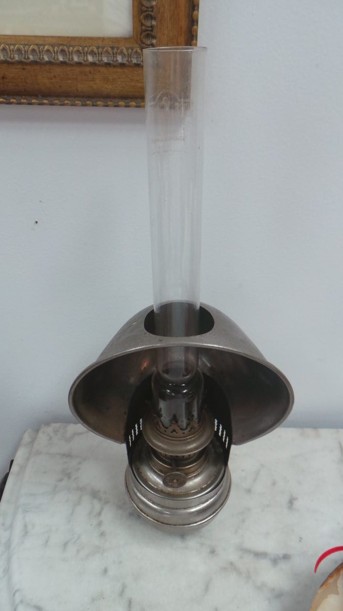 Antique Kerosene Metal Lamp With Reflector | Antique & Vintage | Moonee Ponds Antiques | Australia Wide Delivery