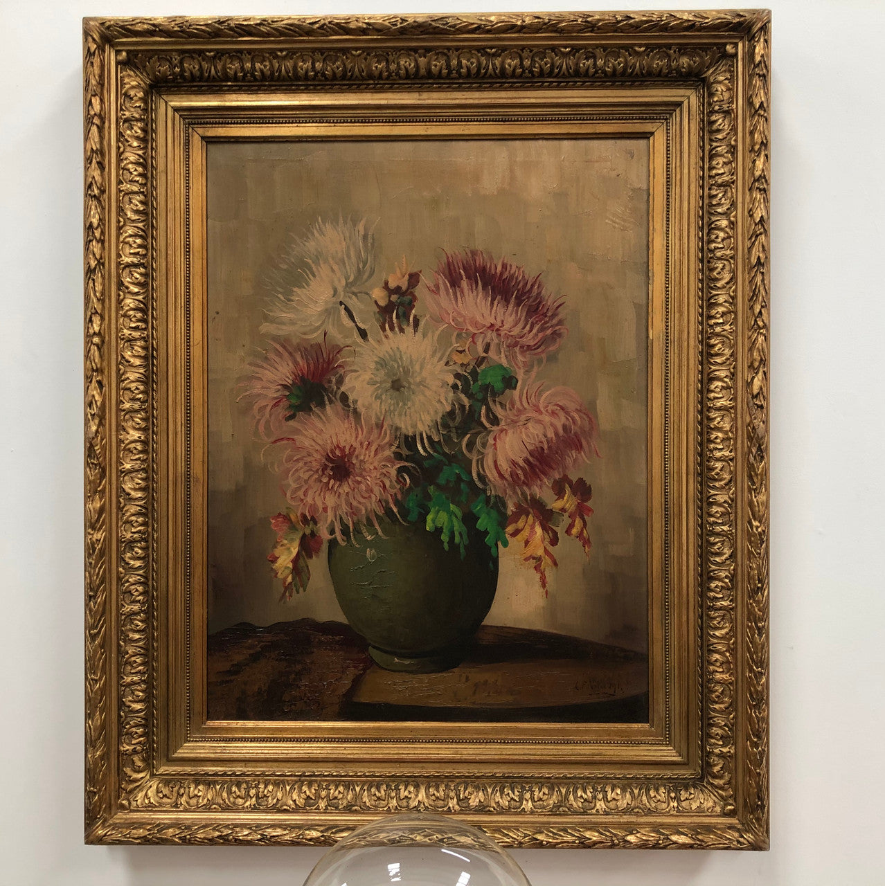 Beautiful Belgium Floral painting | Antique & Vintage | Moonee Ponds Antiques | Australia Wide Delivery