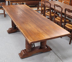 Amazing French Oak Spanish Renaissance Style Dining Table | Antique & Vintage | Moonee Ponds Antiques | Australia Wide Delivery