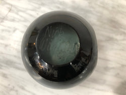 Nick Wirdnam Round Black Art Glass Scent Bottle | Antique & Vintage | Moonee Ponds Antiques | Australia Wide Delivery