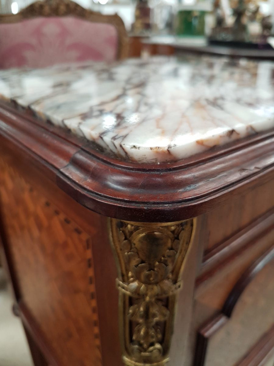 French Louis XVI Style Single Bedside Cabinet | Antique & Vintage | Moonee Ponds Antiques | Australia Wide Delivery