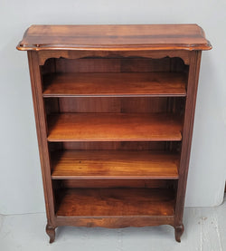 Compact French Louis XV Style Walnut Open Bookcase | Antique & Vintage | Moonee Ponds Antiques | Australia Wide Delivery