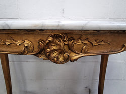 French Louis XV Style Gilt Wood Carved Center Table with Marble Top | Antique & Vintage | Moonee Ponds Antiques | Australia Wide Delivery
