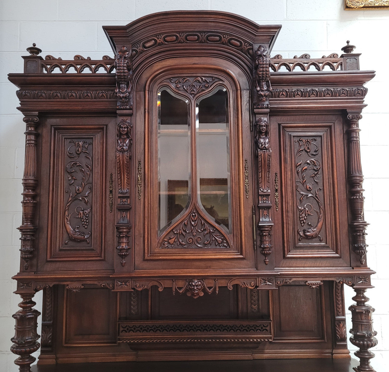 Spectacular French Antique Walnut Renaissance Style Buffet | Antique & Vintage | Moonee Ponds Antiques | Australia Wide Delivery