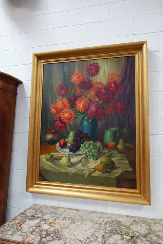 Large Flemish Oil Painting