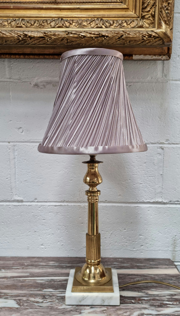 Lovely Vintage Marble & Brass Table Lamp | Antique & Vintage | Moonee Ponds Antiques | Australia Wide Delivery