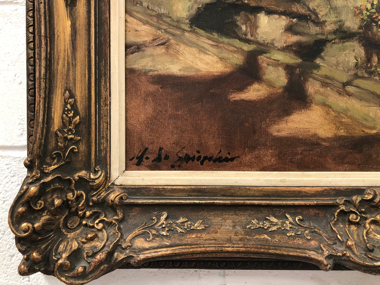 Beautiful French oil painting | Antique & Vintage | Moonee Ponds Antiques | Australia Wide Delivery