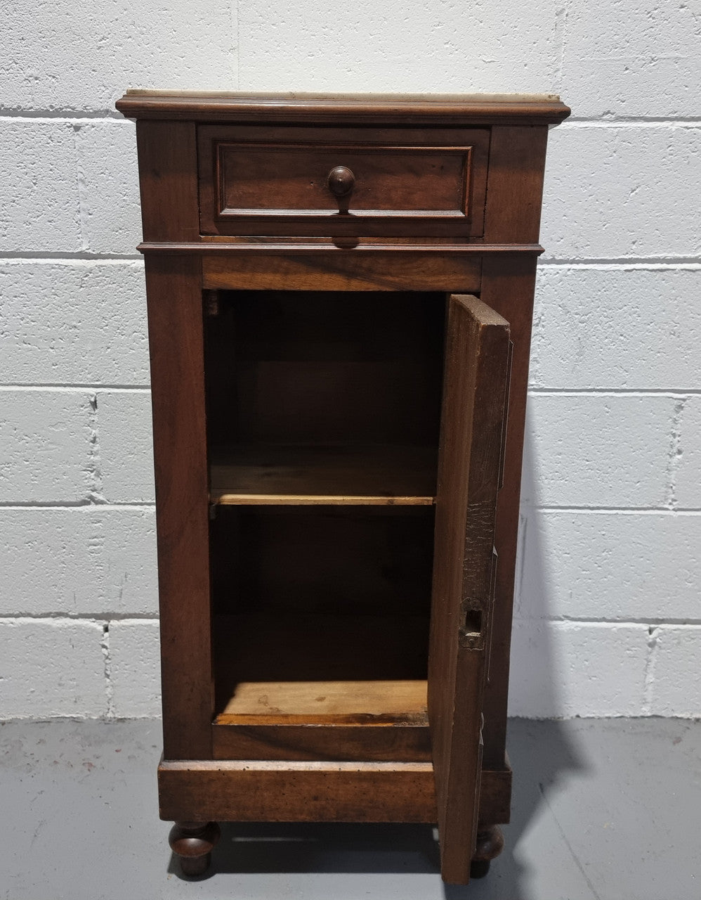 Lovely French Walnut Bedside Cabinet | Antique & Vintage | Moonee Ponds Antiques | Australia Wide Delivery