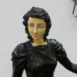 Amazing Art Deco French Spelter Statue