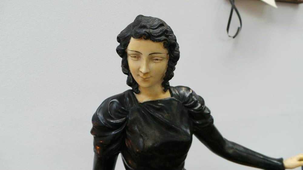 Amazing Art Deco French Spelter Statue | Antique & Vintage | Moonee Ponds Antiques | Australia Wide Delivery