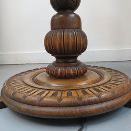 French Oak and Cherrywood Standard Lamp