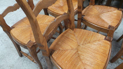 Set of Six Fabulous French Oak Dining Chairs | Antique & Vintage | Moonee Ponds Antiques | Australia Wide Delivery