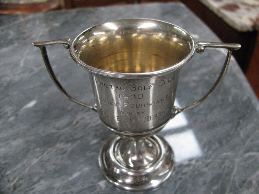 Sterling Silver Golf Club Trophy