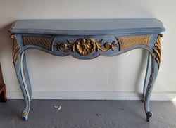 Stylish Louis 15th Style Console Table with Chalk Paint & Gilded Highlights | Antique & Vintage | Moonee Ponds Antiques | Australia Wide Delivery