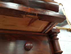 Victorian Flame Mahogany Tallboy With Barley Twist Supports | Antique & Vintage | Moonee Ponds Antiques | Australia Wide Delivery