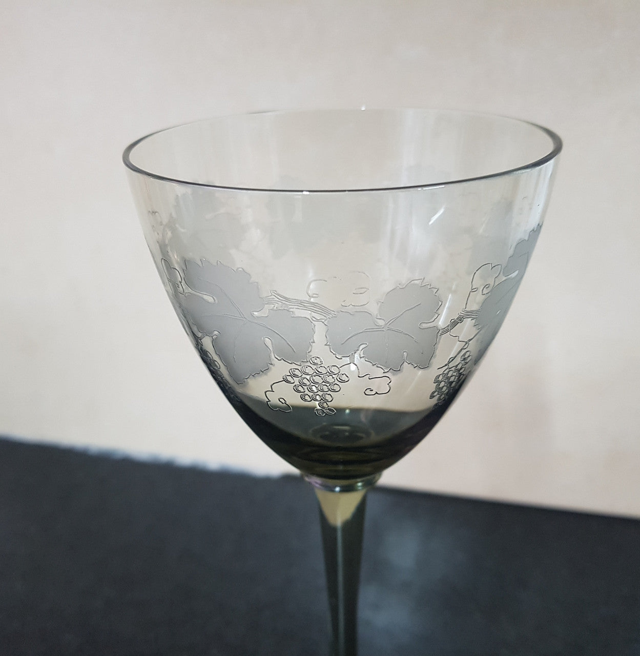 Etched Goblet | Antique & Vintage | Moonee Ponds Antiques | Australia Wide Delivery