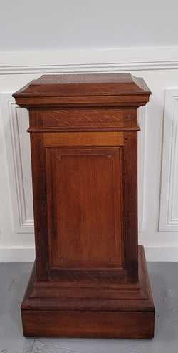 Sourced From France a Large French Oak Pedestal | Antique & Vintage | Moonee Ponds Antiques | Australia Wide Delivery