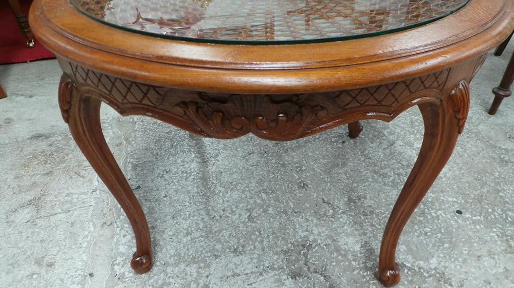 French Louis XV Style Oak Coffee Table