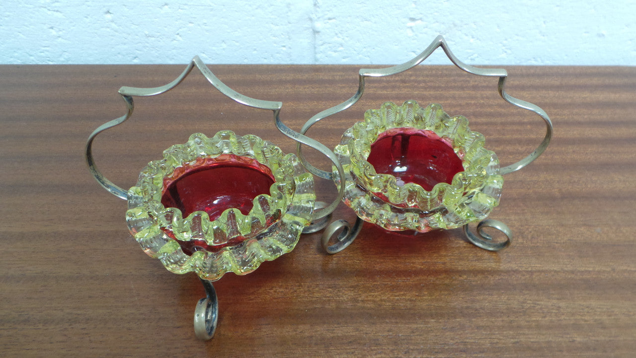 Pair of Victorian Salt | Antique & Vintage | Moonee Ponds Antiques | Australia Wide Delivery