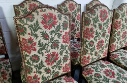 Rare Set of Eight High Quality French Walnut Louis XV Style Chairs | Antique & Vintage | Moonee Ponds Antiques | Australia Wide Delivery