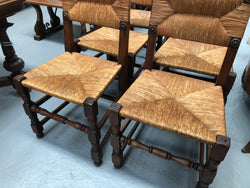 Late 19th Century Set Of Six Rush Seat Chairs | Antique & Vintage | Moonee Ponds Antiques | Australia Wide Delivery