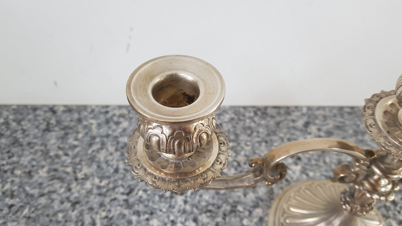 Three Candle Candelabra | Antique & Vintage | Moonee Ponds Antiques | Australia Wide Delivery
