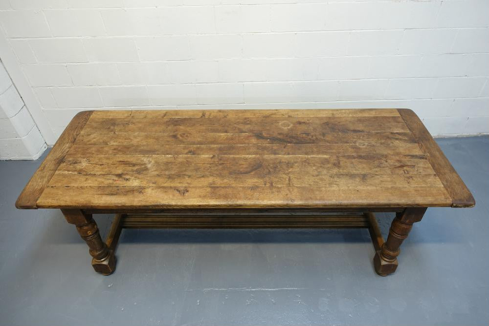 French 19th Century Turned Leg Oak Farmhouse Table | Antique & Vintage | Moonee Ponds Antiques | Australia Wide Delivery