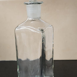 A Ivima 1895 Portugal hand blown glass decanter with stopper in good original condition.