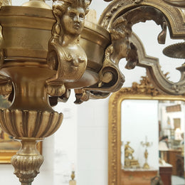 French 19th Century Napoleon III Bronze Chandelier