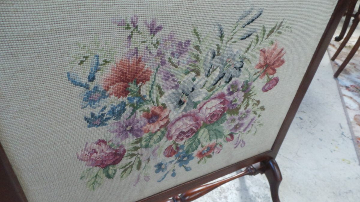 Decorative Antique Firescreen | Antique & Vintage | Moonee Ponds Antiques | Australia Wide Delivery