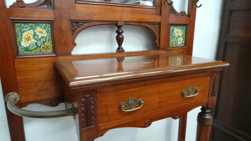 A Monumental Late Victorian Walnut Hall Stand | Antique & Vintage | Moonee Ponds Antiques | Australia Wide Delivery
