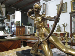 Salvatore Melani Deco Bronze Archer | Antique & Vintage | Moonee Ponds Antiques | Australia Wide Delivery