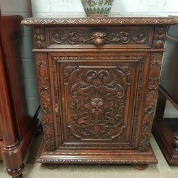 French 20th Century Carved Cabinet