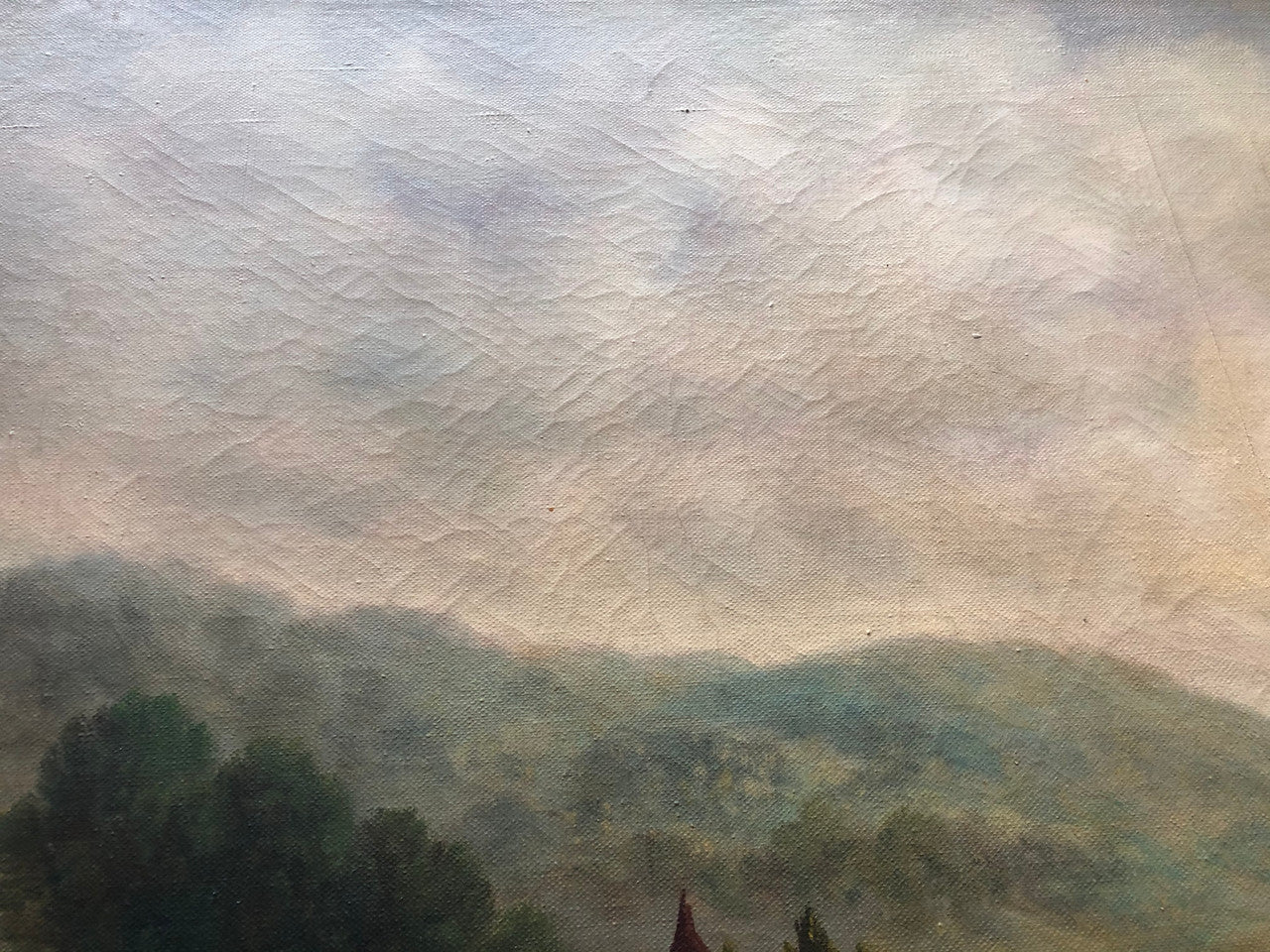 Antique Signed & Framed Oil On Canvas of "Country Scene" | Antique & Vintage | Moonee Ponds Antiques | Australia Wide Delivery