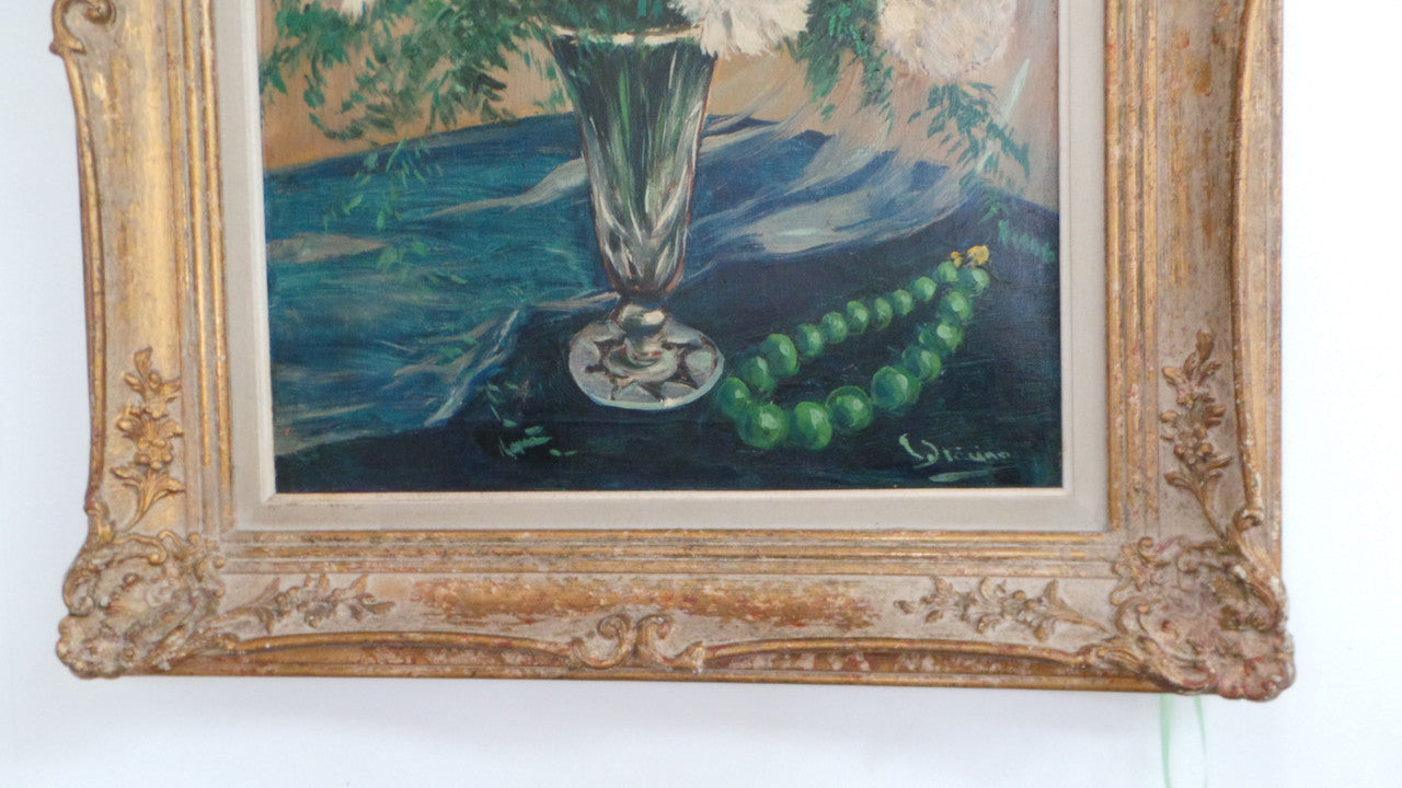 Floral Oil on Canvas-1 | Antique & Vintage | Moonee Ponds Antiques | Australia Wide Delivery