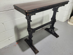 Stunning Late Victorian English Mahogany & Cast Iron Base Pub Table | Antique & Vintage | Moonee Ponds Antiques | Australia Wide Delivery