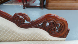 Beautiful Victorian Cedar Chaise Lounge | Antique & Vintage | Moonee Ponds Antiques | Australia Wide Delivery