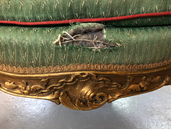 Charming Louis XV Glided Walnut Chair - Carved Bergère | Antique & Vintage | Moonee Ponds Antiques | Australia Wide Delivery