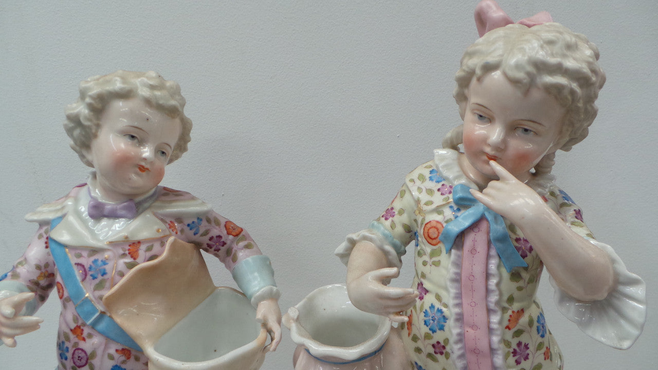 Beautiful Pair Of Large Sitzendorf Figurines | Antique & Vintage | Moonee Ponds Antiques | Australia Wide Delivery