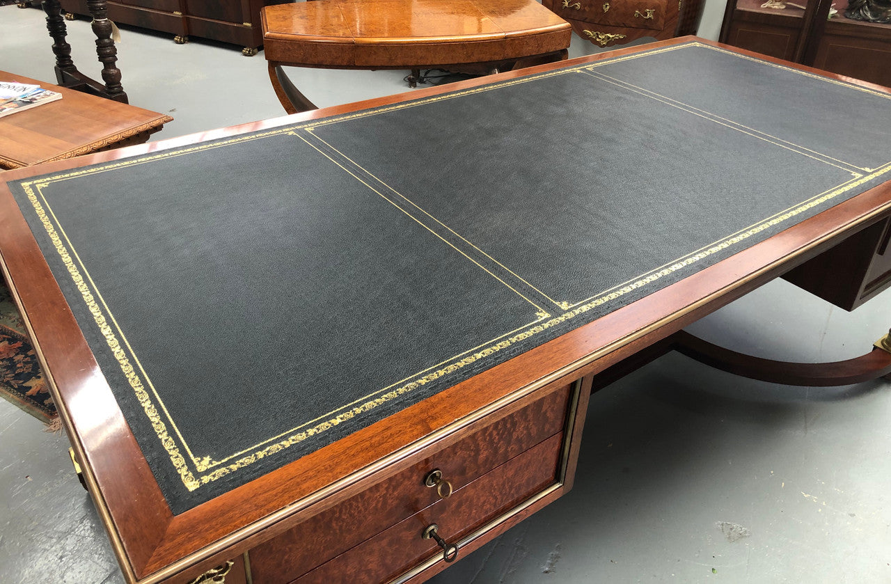 An Impressive French Deco Empire Mahogany Desk | Antique & Vintage | Moonee Ponds Antiques | Australia Wide Delivery
