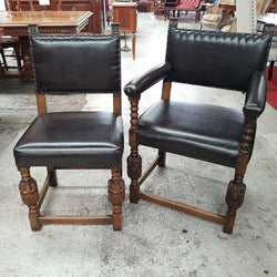 Set Of Ten Tudor Style Dining Chairs | Antique & Vintage | Moonee Ponds Antiques | Australia Wide Delivery