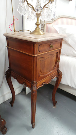 Pair of Louis XV Style Walnut Bedside Cabinets | Antique & Vintage | Moonee Ponds Antiques | Australia Wide Delivery