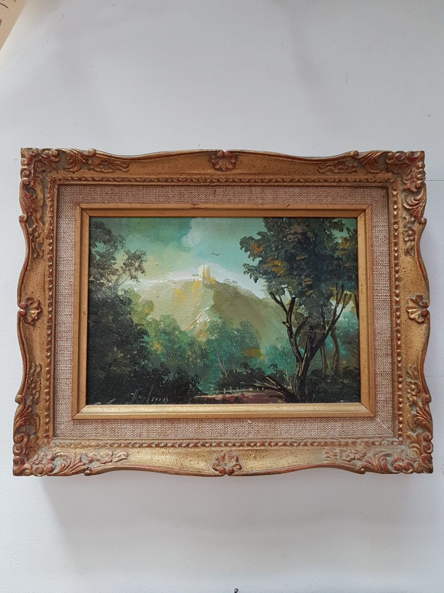 A Set Of Six Small Decorative Oil On Board Italian Singed Paintings | Antique & Vintage | Moonee Ponds Antiques | Australia Wide Delivery